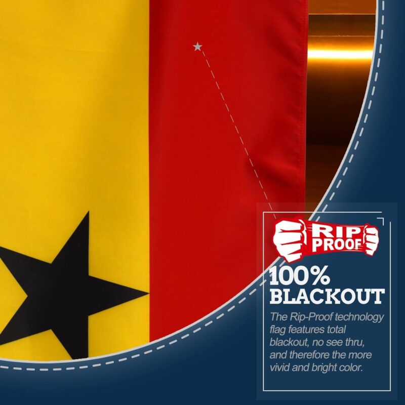 Rip-Proof Ghana Flag