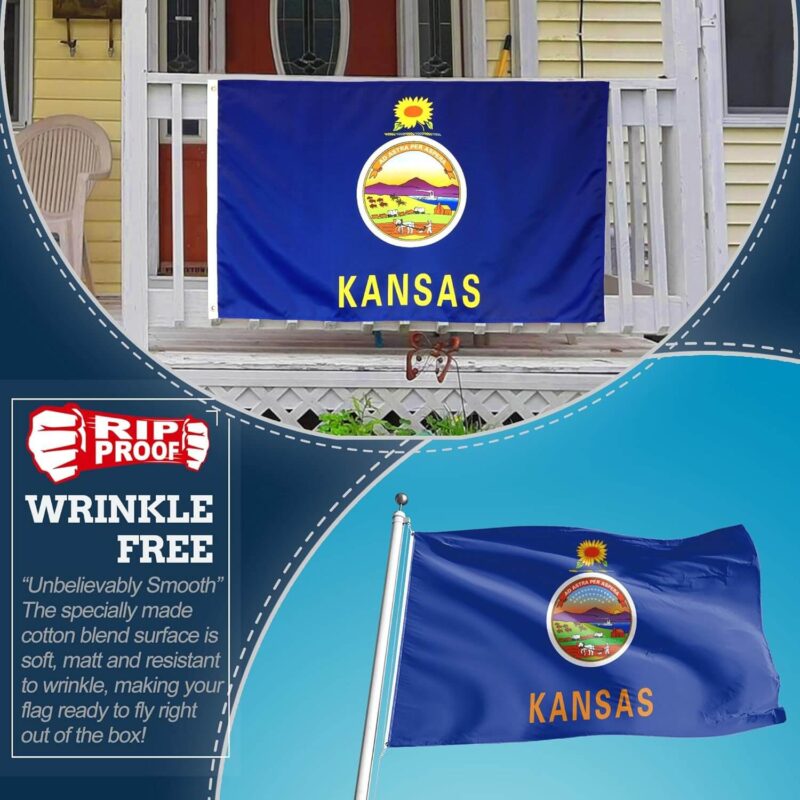 Rip-Proof Kansas State Flag