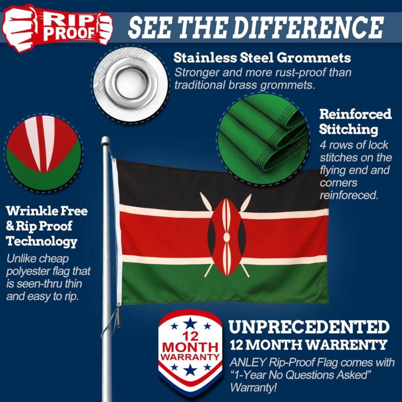 Rip-Proof Kenya Flag