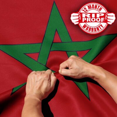 Rip-Proof Morocco Flag