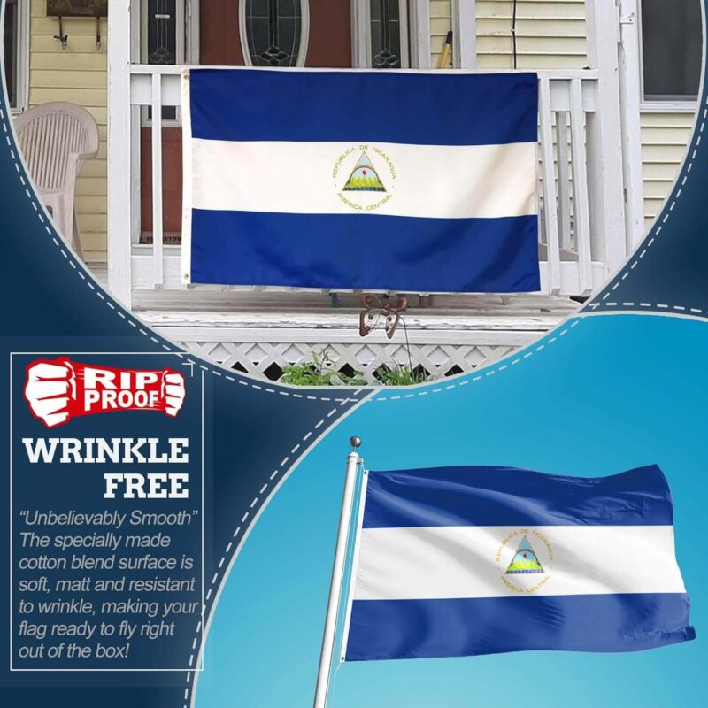 Rip-Proof Nicaragua Flag