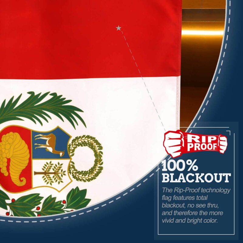 Rip-Proof Peru Flag