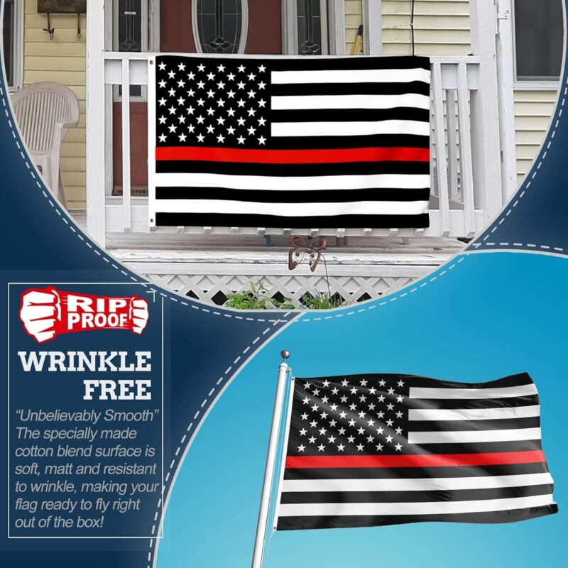 Rip-Proof Thin Red Line USA Flag