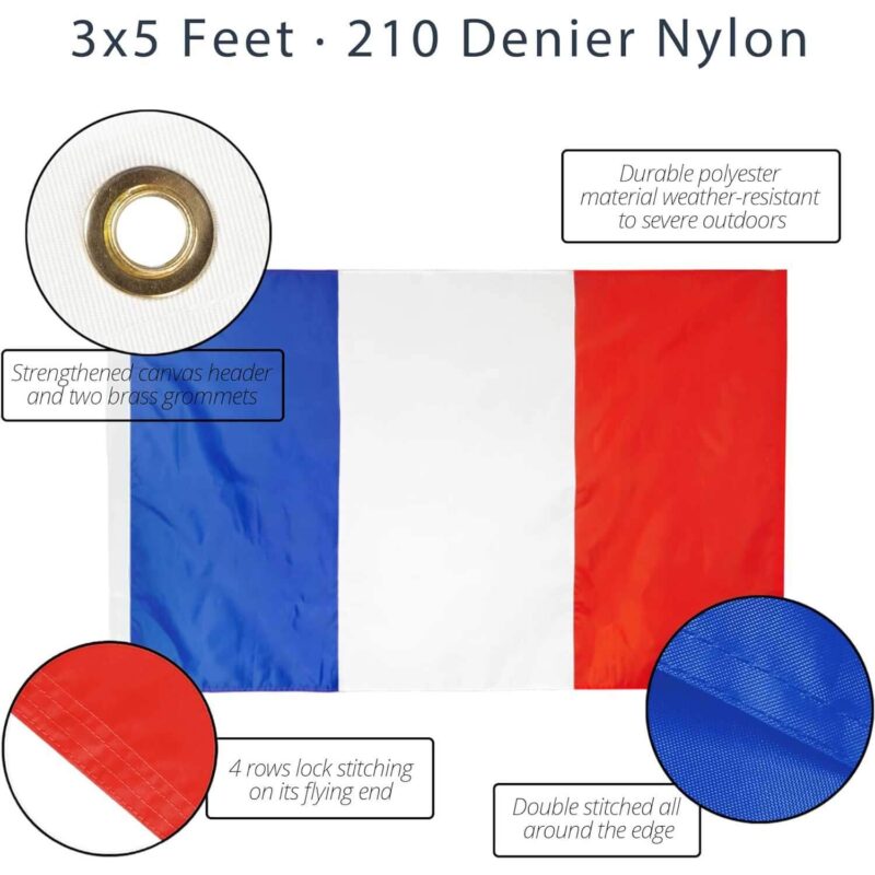 Embroidered France Flag