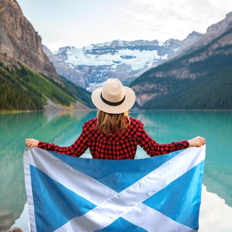 Embroidered Scotland Flag