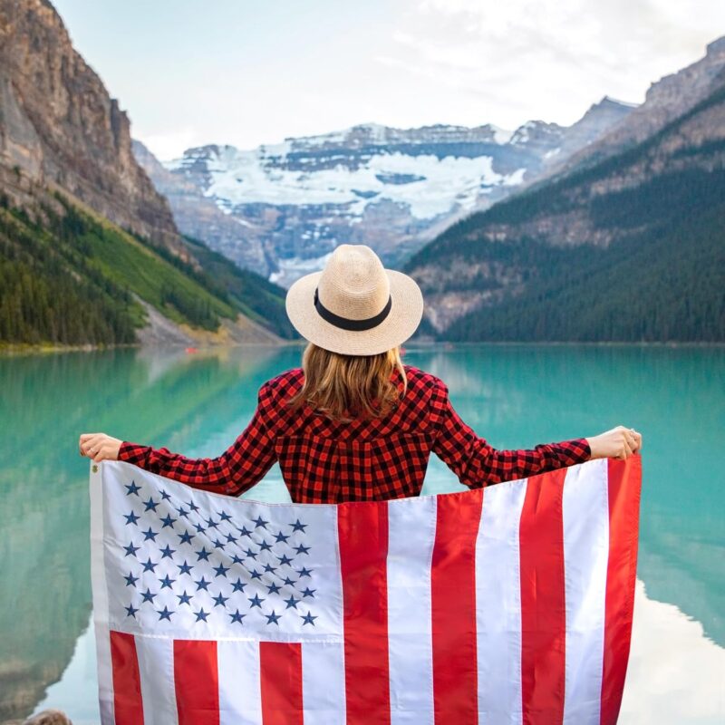 Embroidered USA Civil Peace Flag