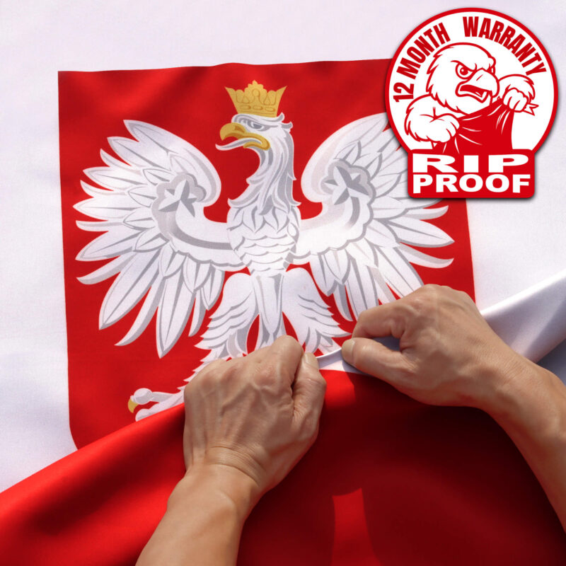 Poland State Ensign Flag