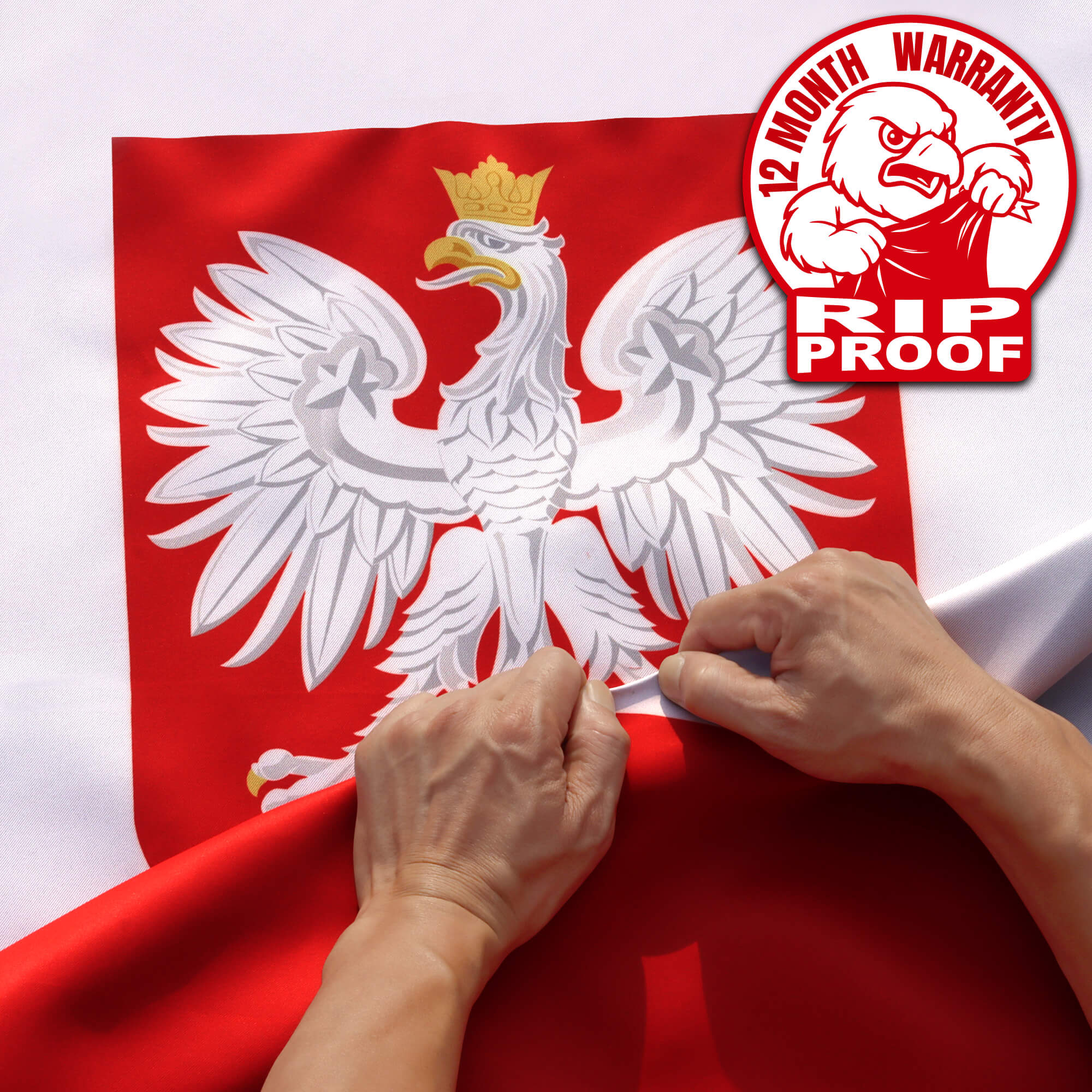 Poland State Ensign Flag