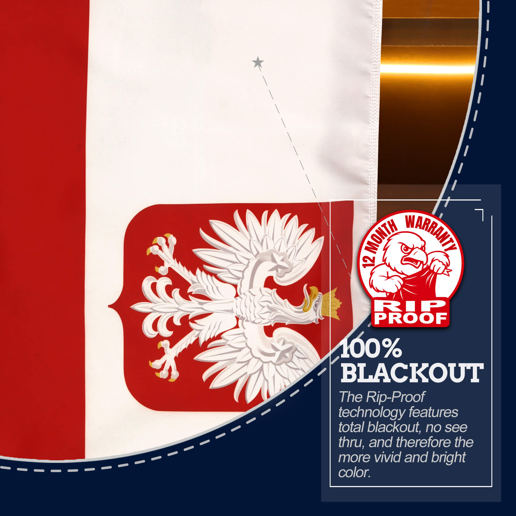 Poland State Ensign Flag