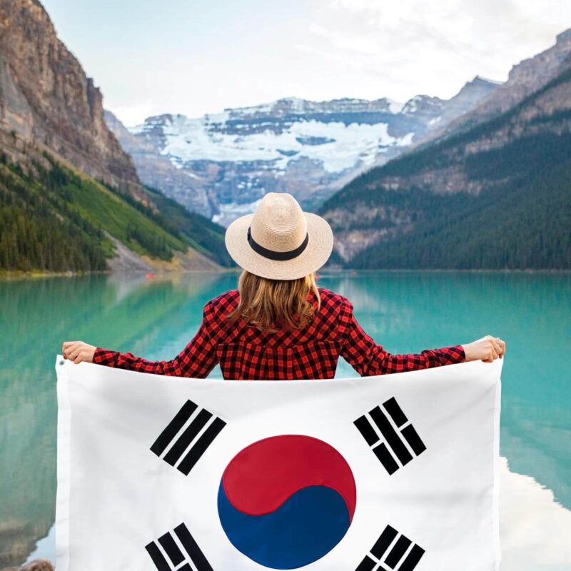 Embroidered South Korea Flag
