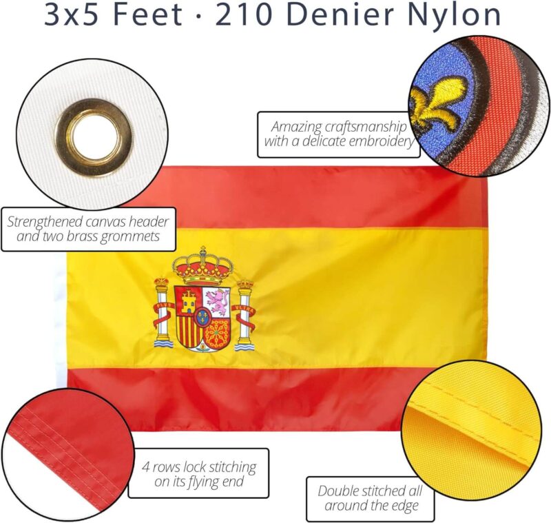 Embroidered Spain Flag