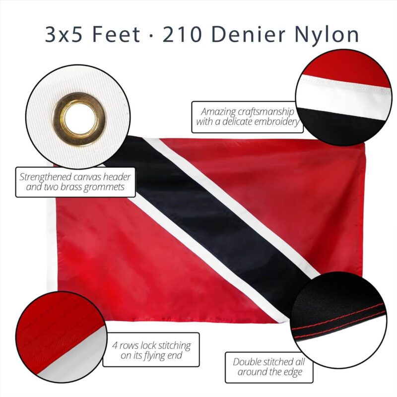 Embroidered Trinidad and Tobago Flag