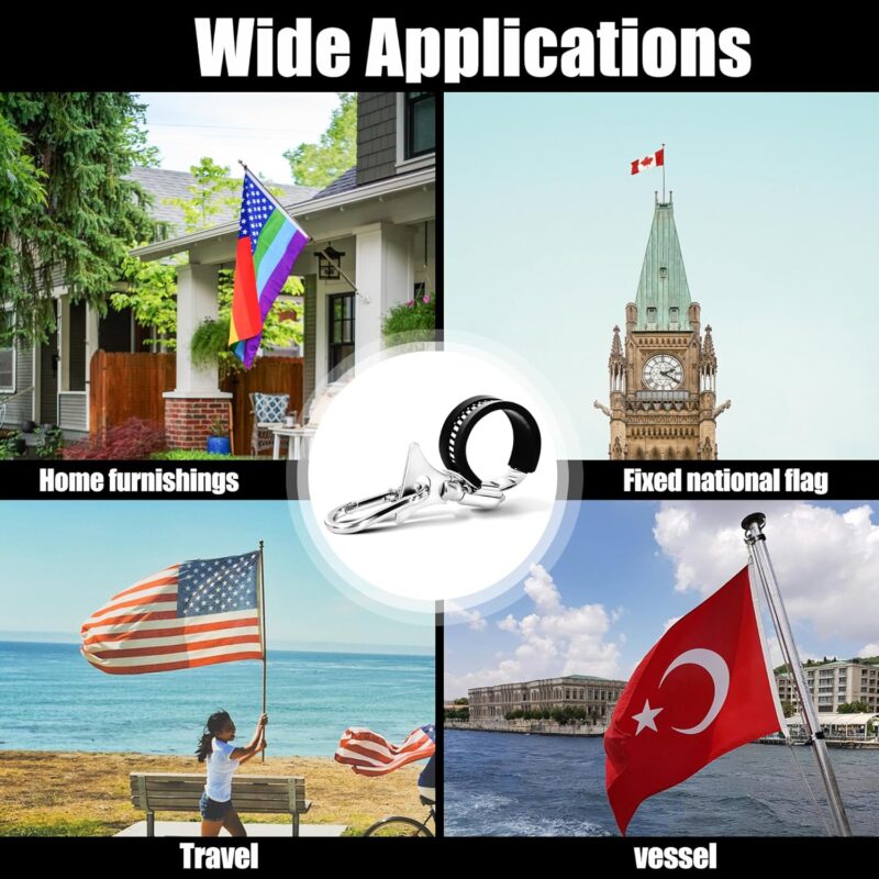 Flagpole Clamp and Clip Kit