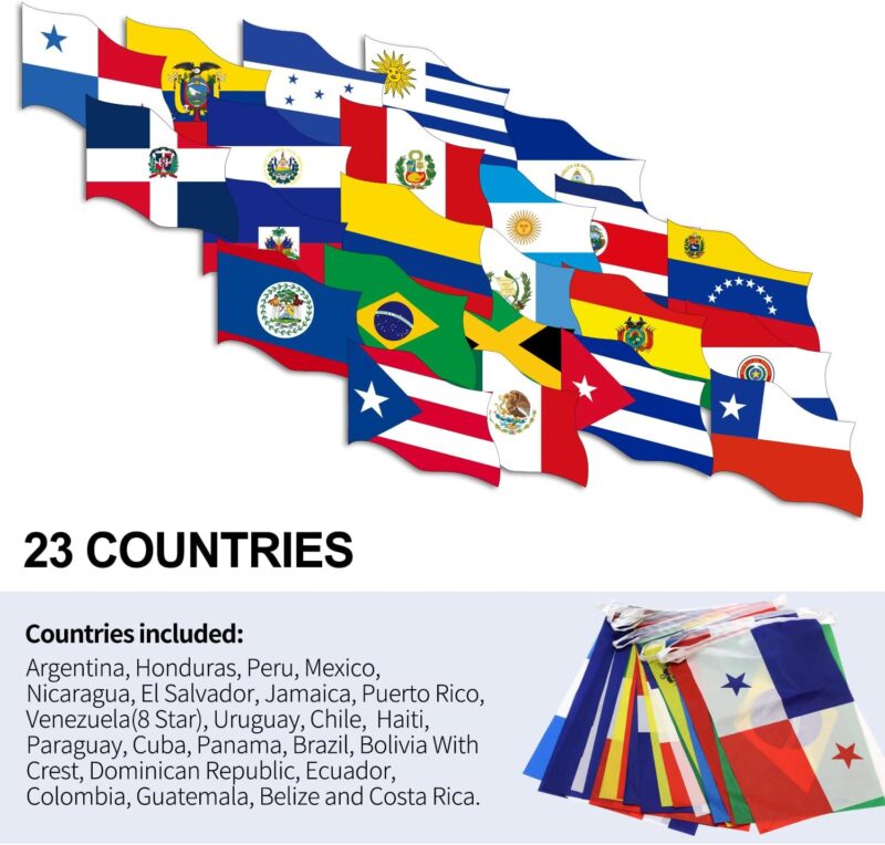 Latin America String Flags