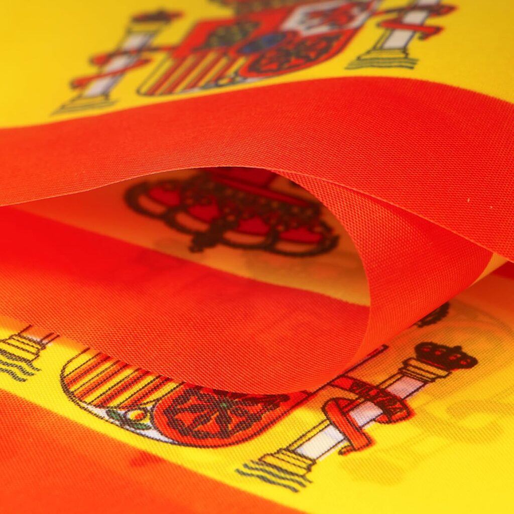 Spain String Flags Pennant Banners 33 Feet 38 Flags (5.5x8 Inch)