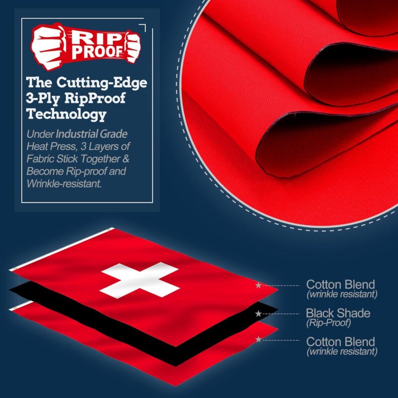 Rip-Proof Switzerland Flag