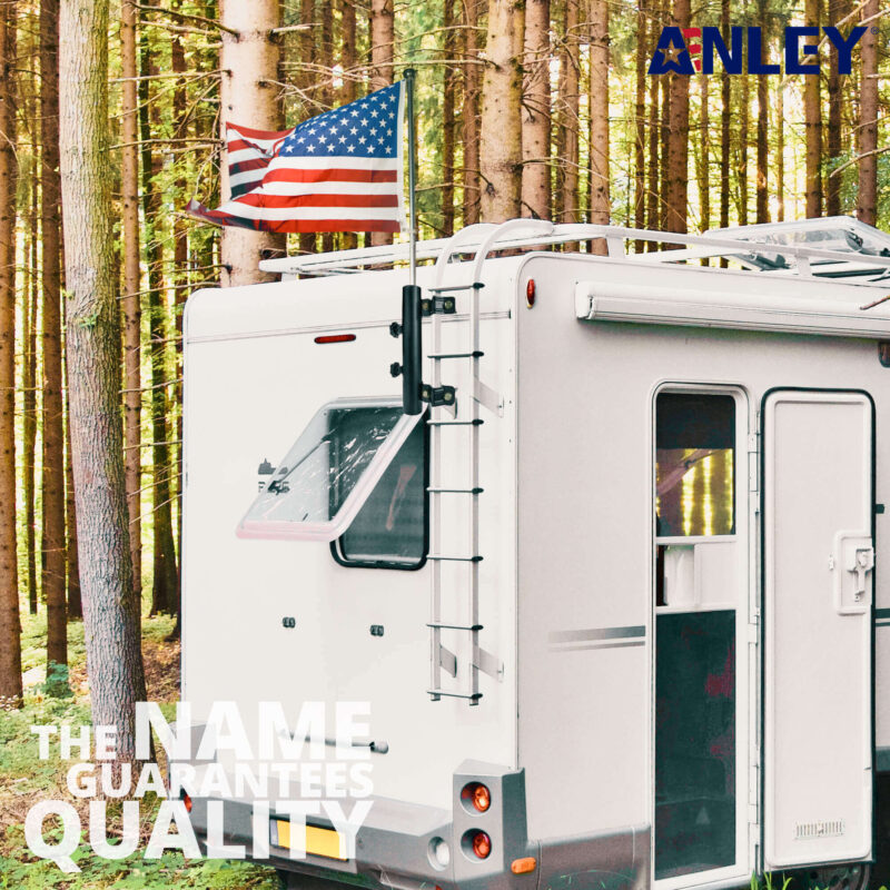RV Ladder Flagpole Mount Holder