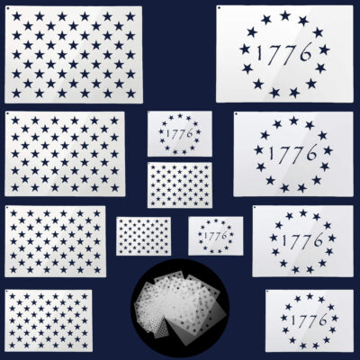 American Flag Stencil Set