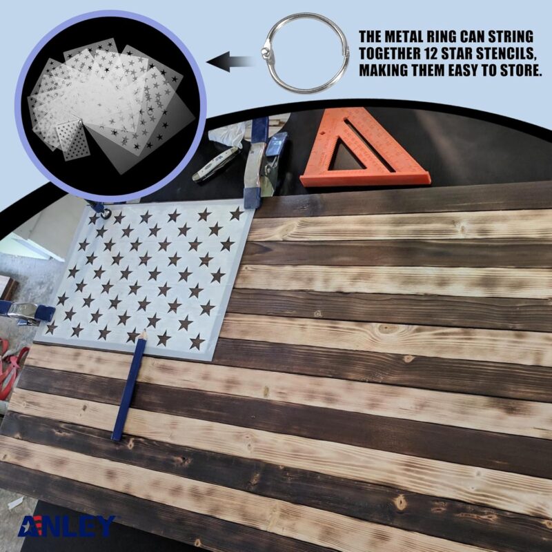 American Flag Stencil Set