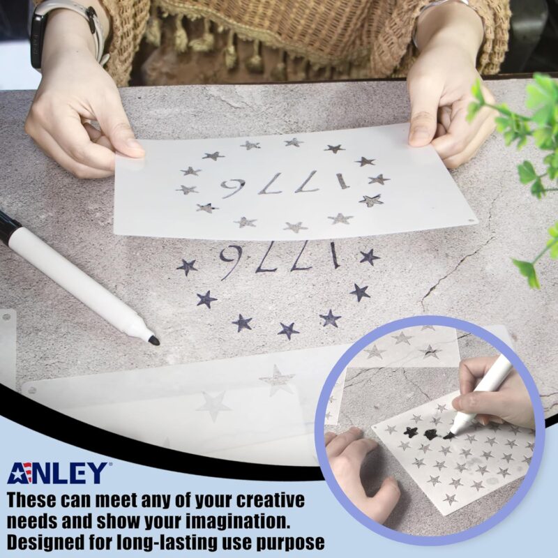 American Flag Stencil Set