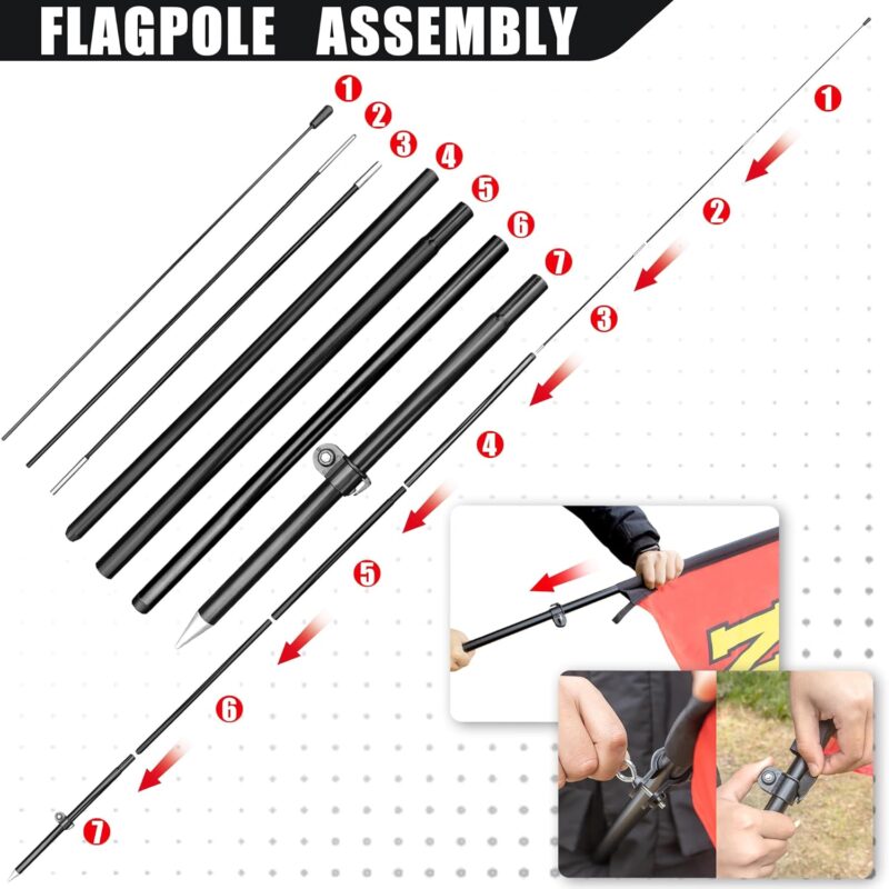 Open Feather Flag