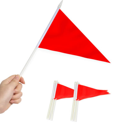 Red Pennant Stick Flag