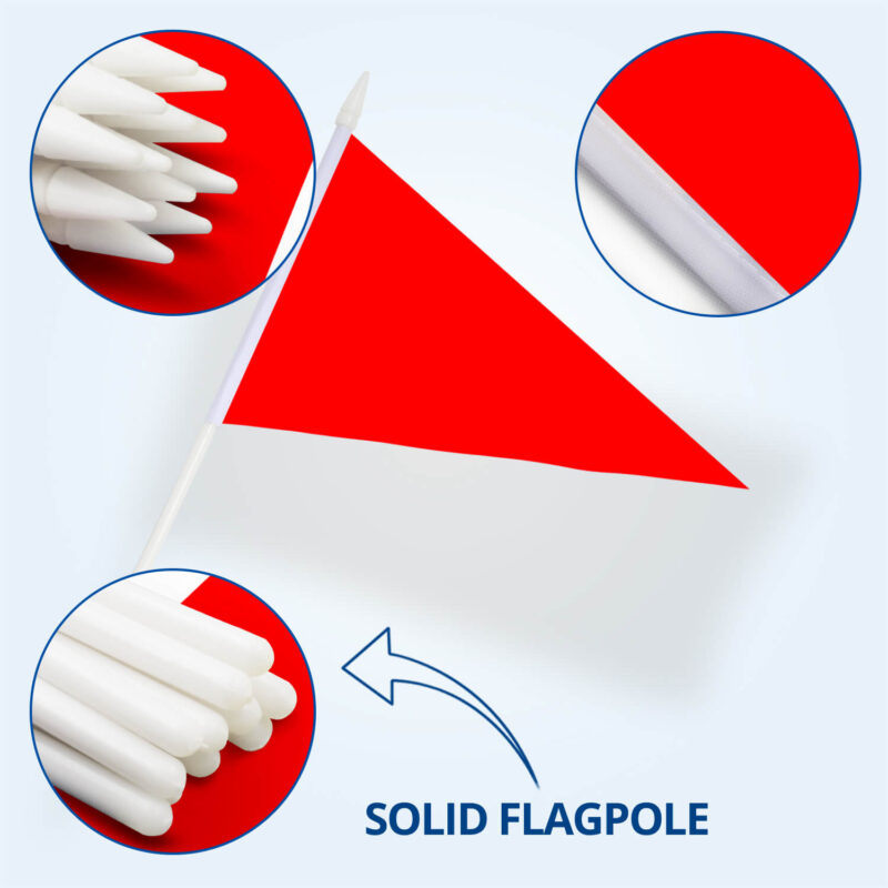 Red Pennant Stick Flag