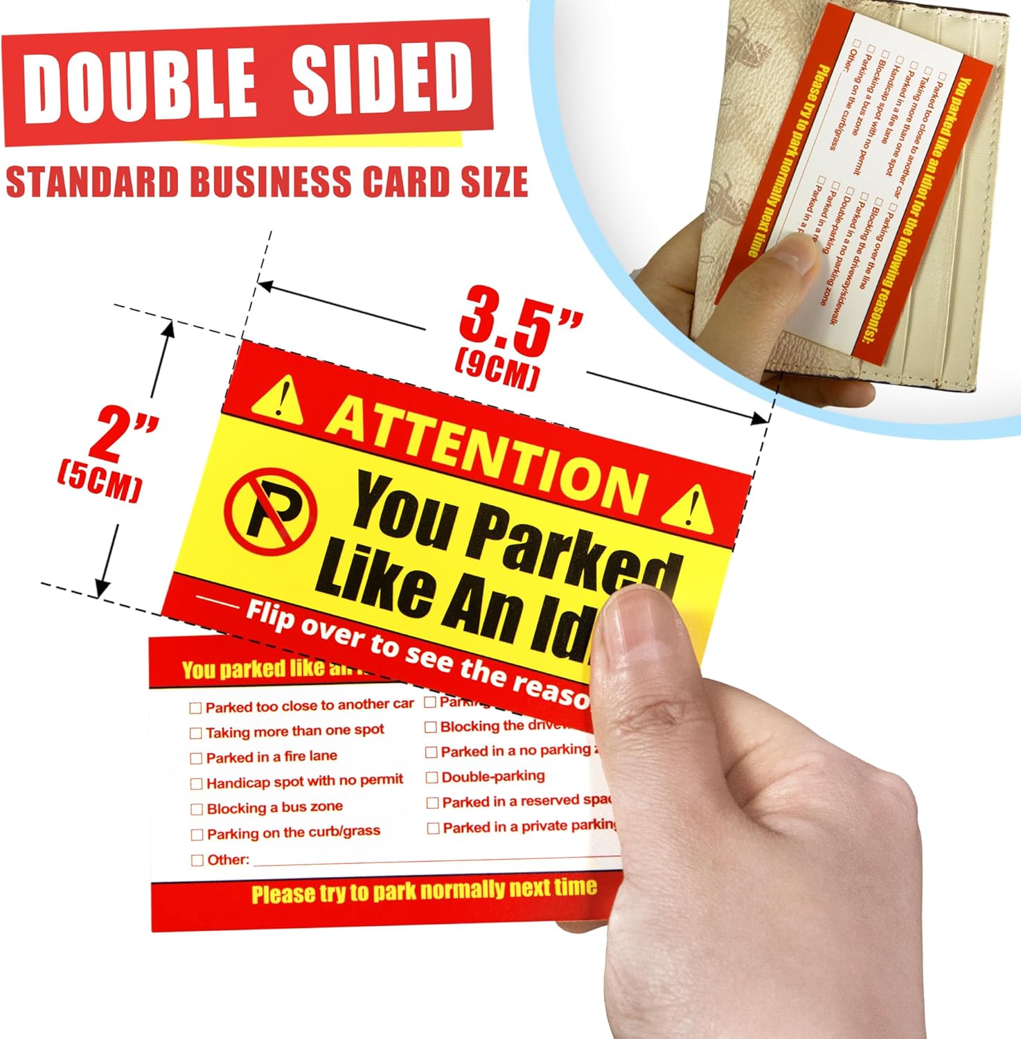 You Parked Like an Idiot Business Card