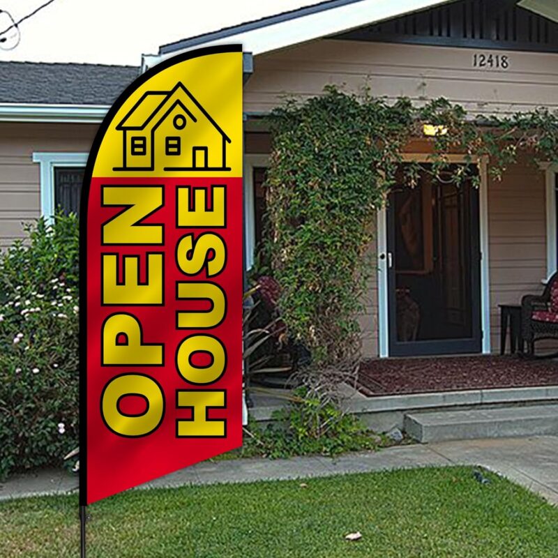 Open House Feather Flag