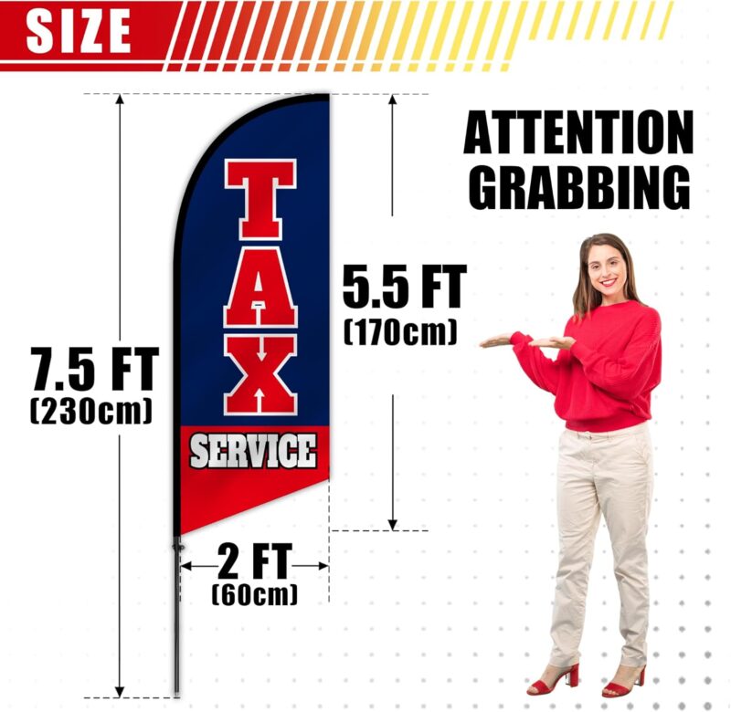 Tax Service Feather Flag