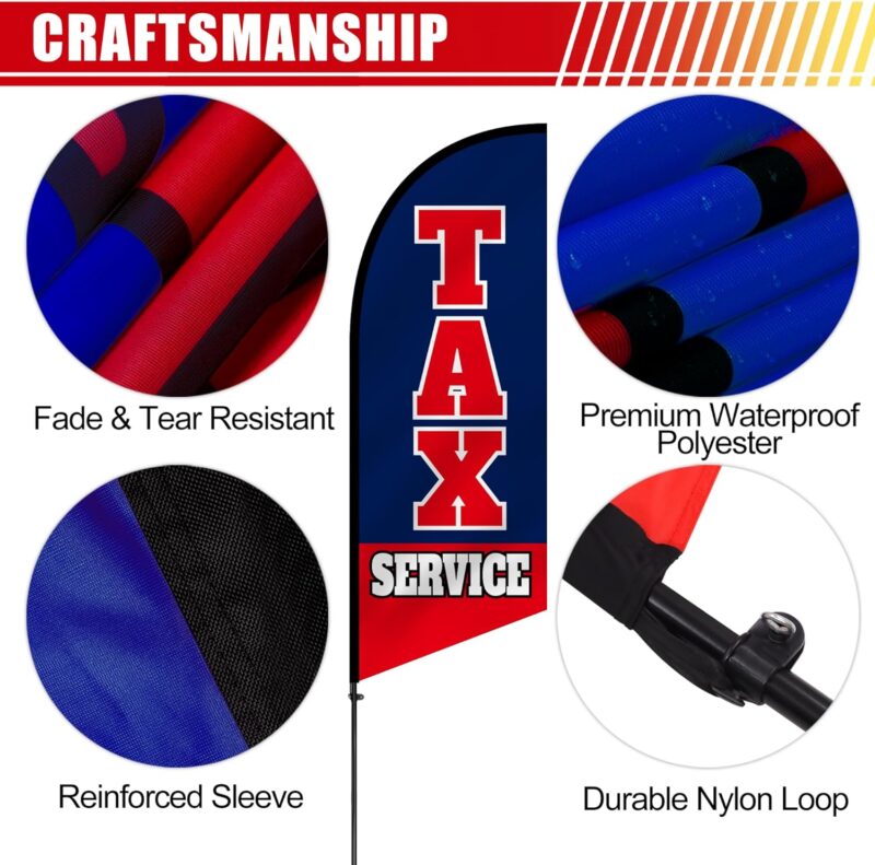 Tax Service Feather Flag
