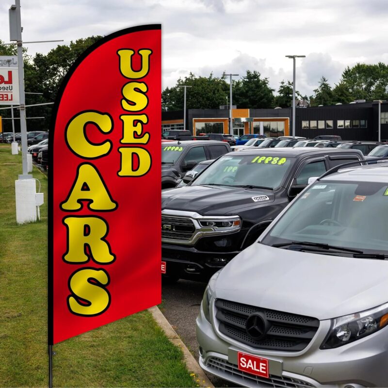 Used Cars Feather Flag