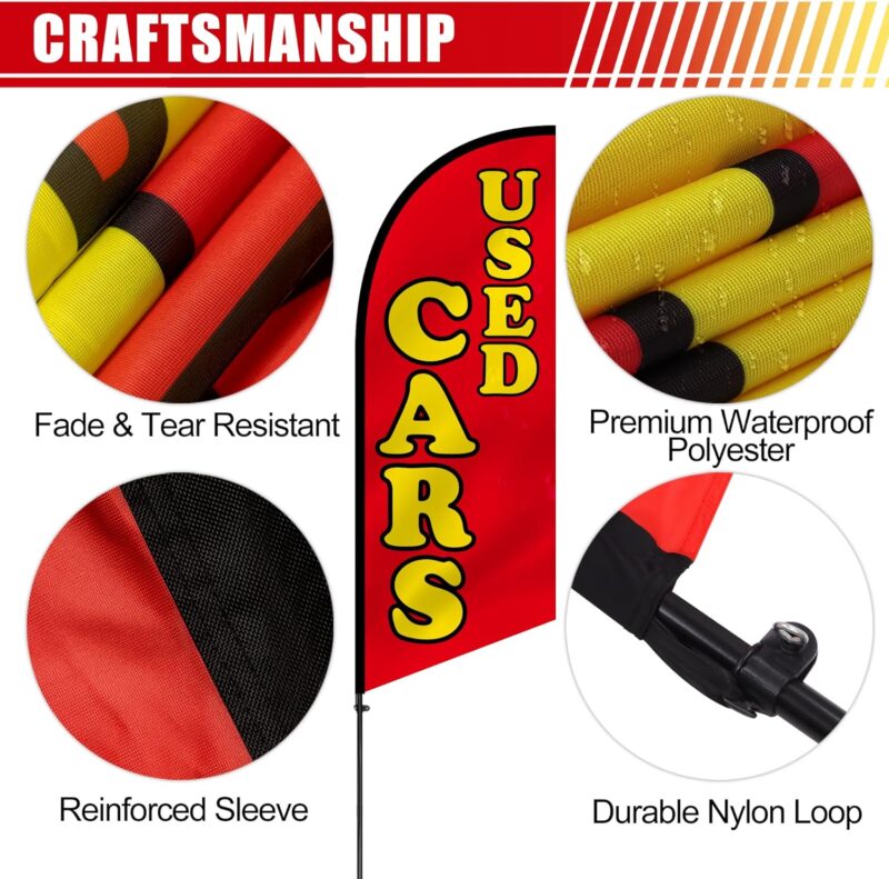 Used Cars Feather Flag