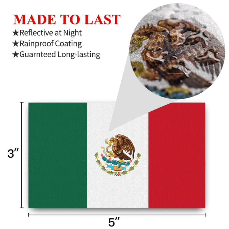 Mexico Flag Car Decal