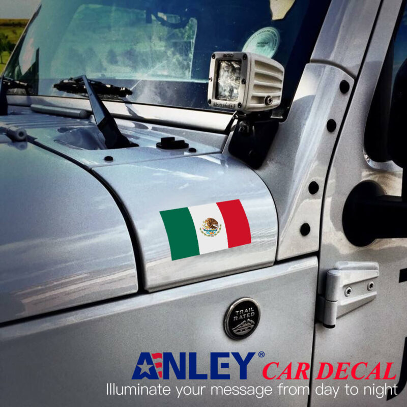 Mexico Flag Car Decal