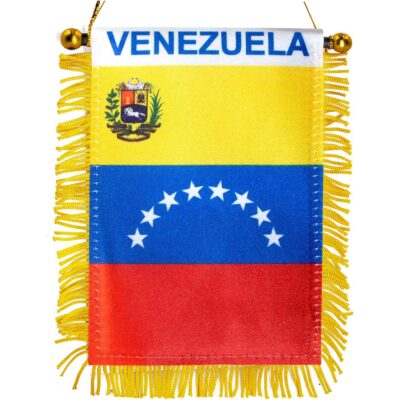 Venezuela Fringy Window Hanging Flag