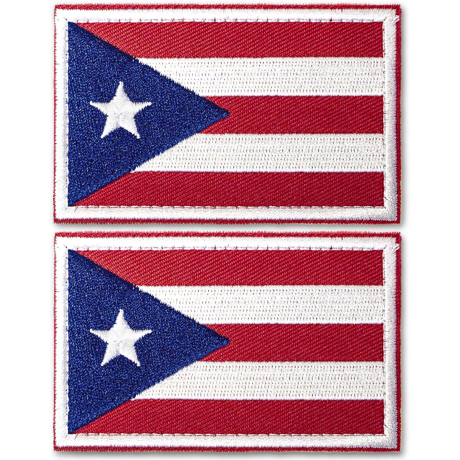 Tactical Puerto Rico Flag Embroidered Patches